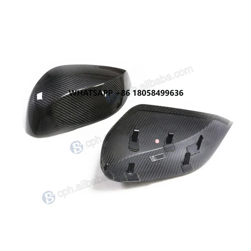 Auto Parts Lightweight Carabiner Replace Tuning Dry Carbon Fiber Mirror Cover Caps for Infiniti Q50  2018 QX30 Q60