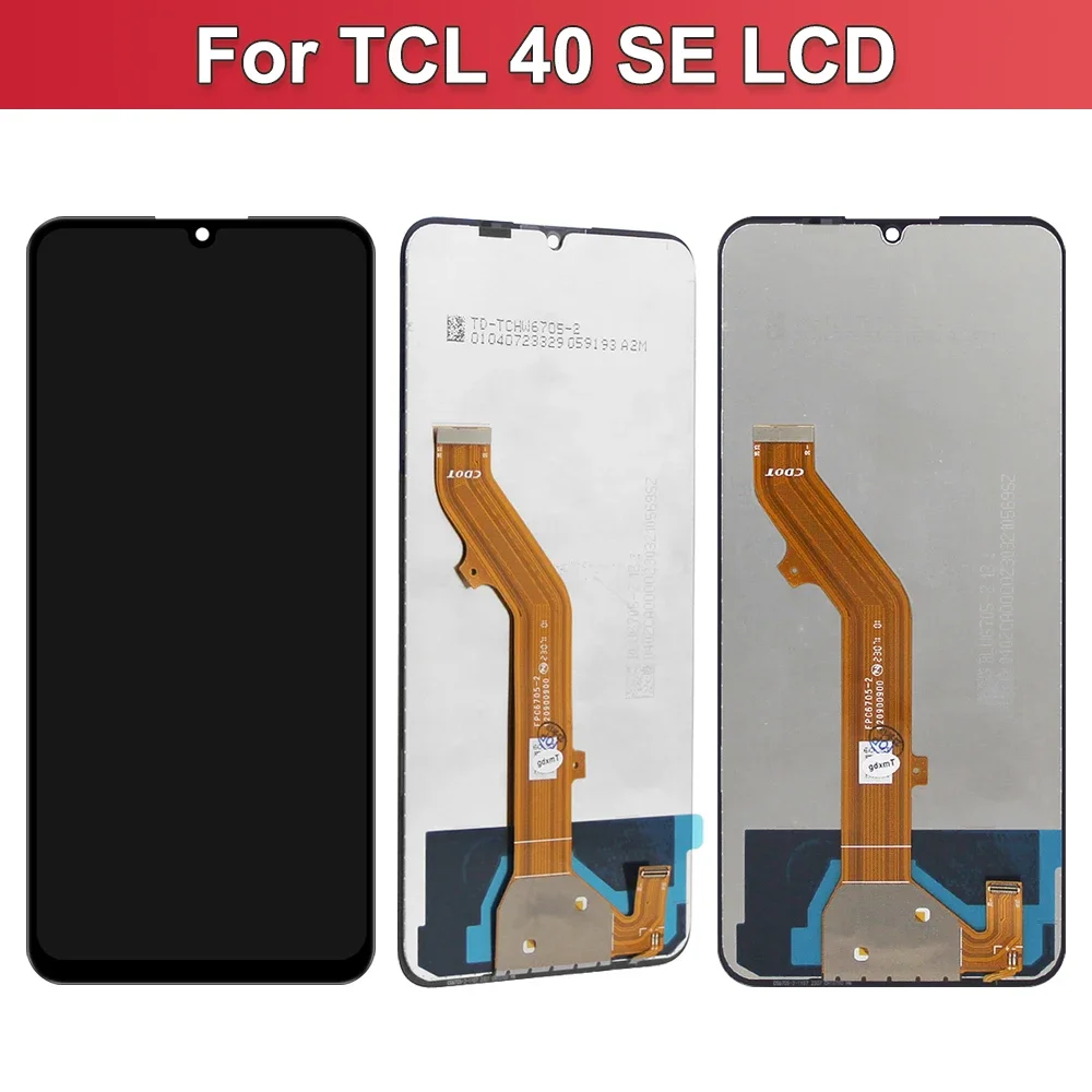 6.75 inch For TCL 40 SE 40SE LCD Display With Touch Screen Digitizer Full Assembly For TCL T610 T610K T610P LCD Repair part