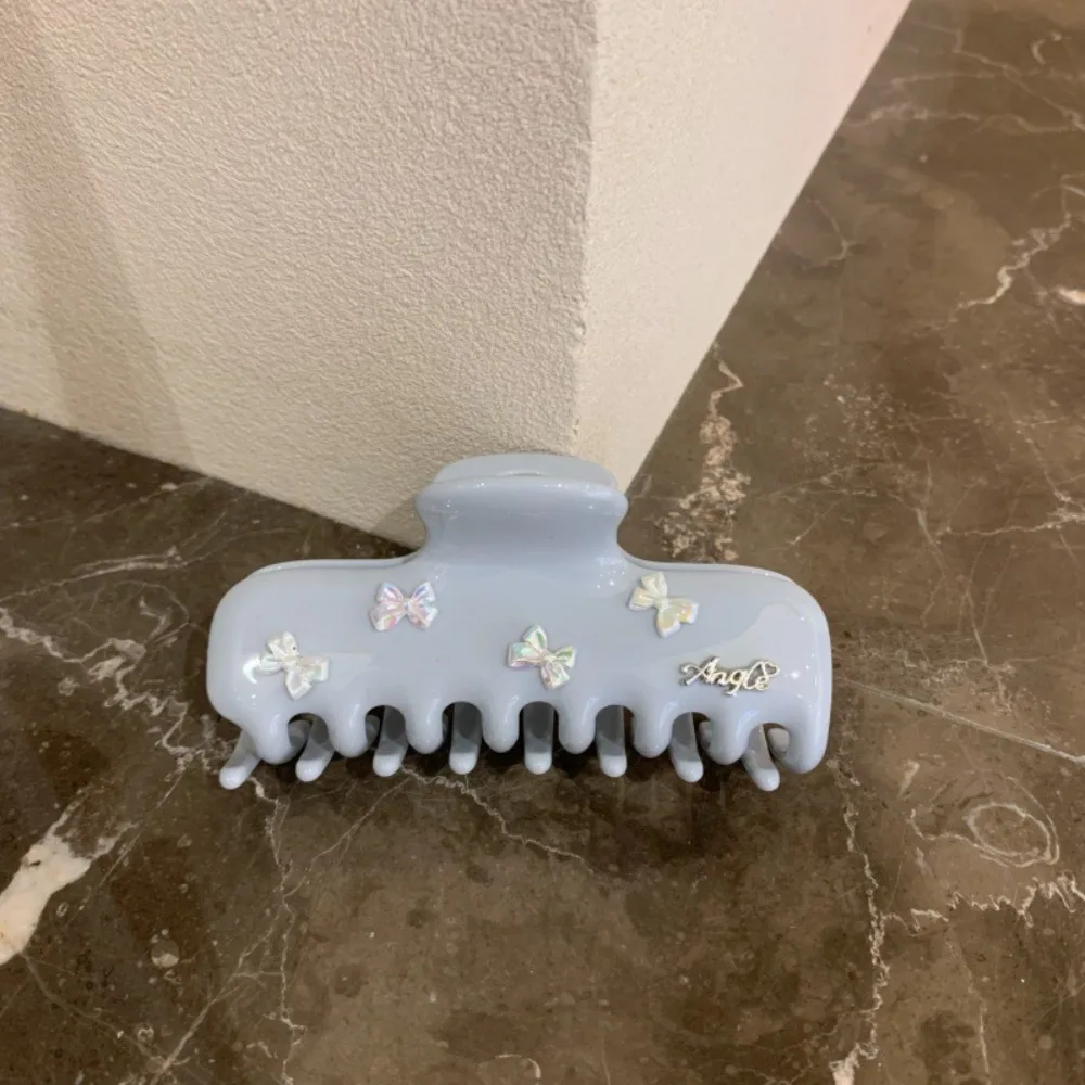 

Персонализированная пластиковая заколка-краб для волос с бантом, милая большая заколка-краб в форме акулы для путешествий