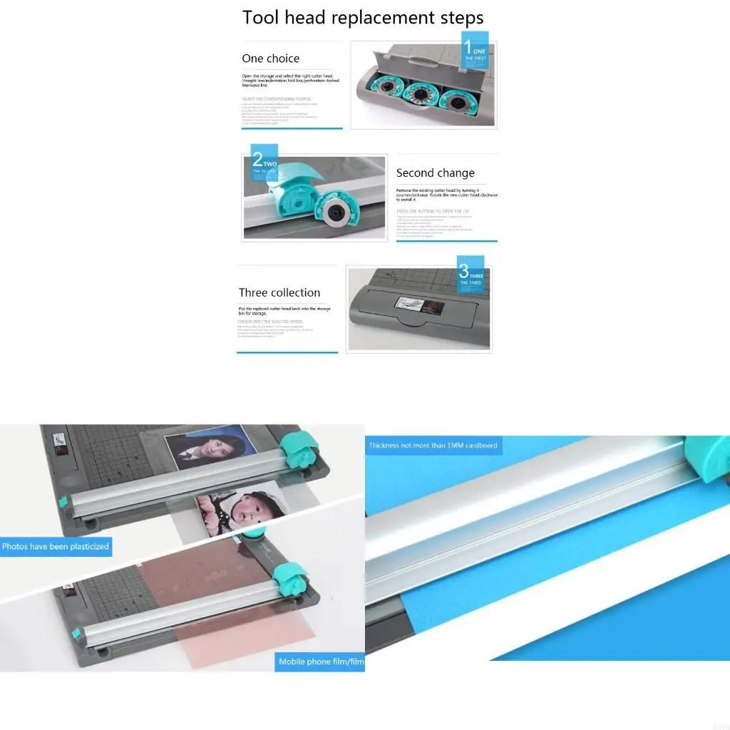 M5TB 5 in 1 tagliente carta Multi-in stile tagliere per taglio carta Modelli taglio 5 in 1 per carta fai-da-te C