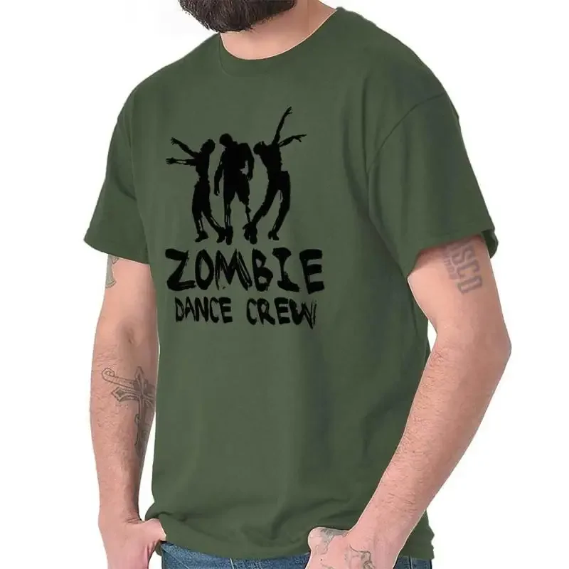 Funny Apocalypse Humor Zombie Dance Crew Womens or Mens Crewneck T Shirt Tee