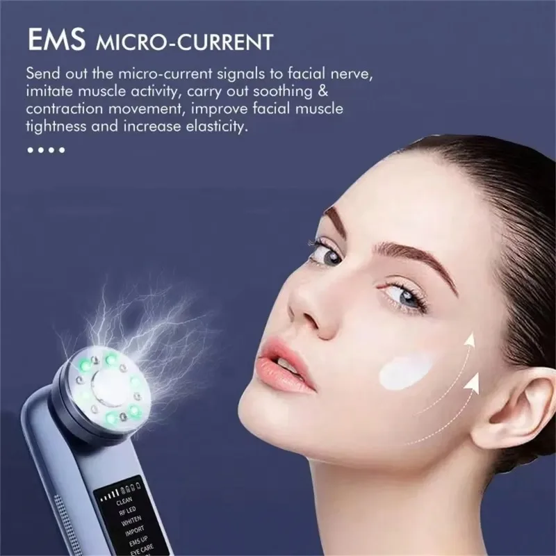 Microcurrent Facial Massager EMS Vibration Face Lifting Device Home Personal Care Beauty Tool For Face & Eye Skin Care