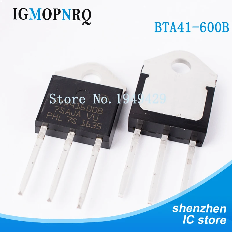 5pcs BTA41-600B BTA41600B BTA41-600B  Triacs 40 Amp 600 700 800 Volt  TO-3P BTA41-700B BTA41-800B BTA41700B BTA41800B