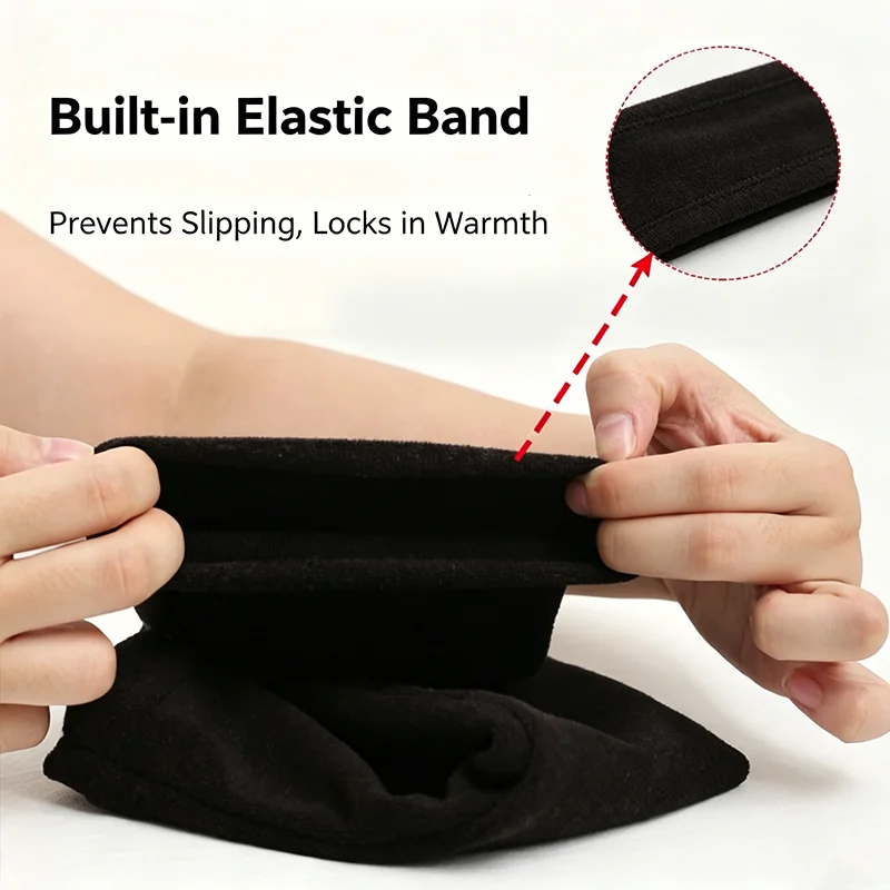 1/2/3Pairs Winter Thermal Arm Warmers Thickened Cold‑proof Thumb Hole Fingerless Women Men Winter Outdoor Sports Arm Sleeves