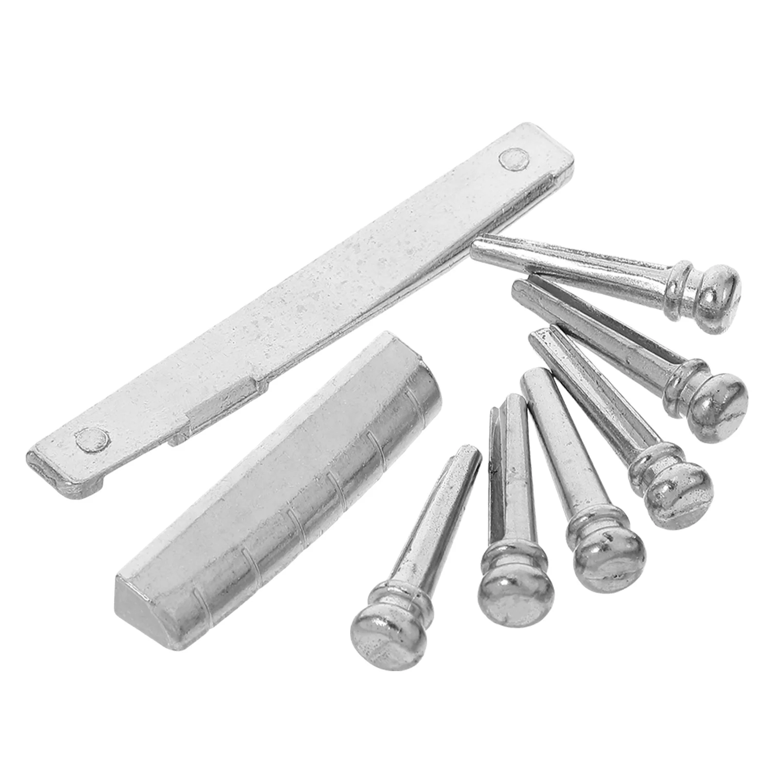 

Folk Guitar Accessories Classical Parts Acoustic String Nut Bridge Saddle Pin Silver Auxiliary Artifact