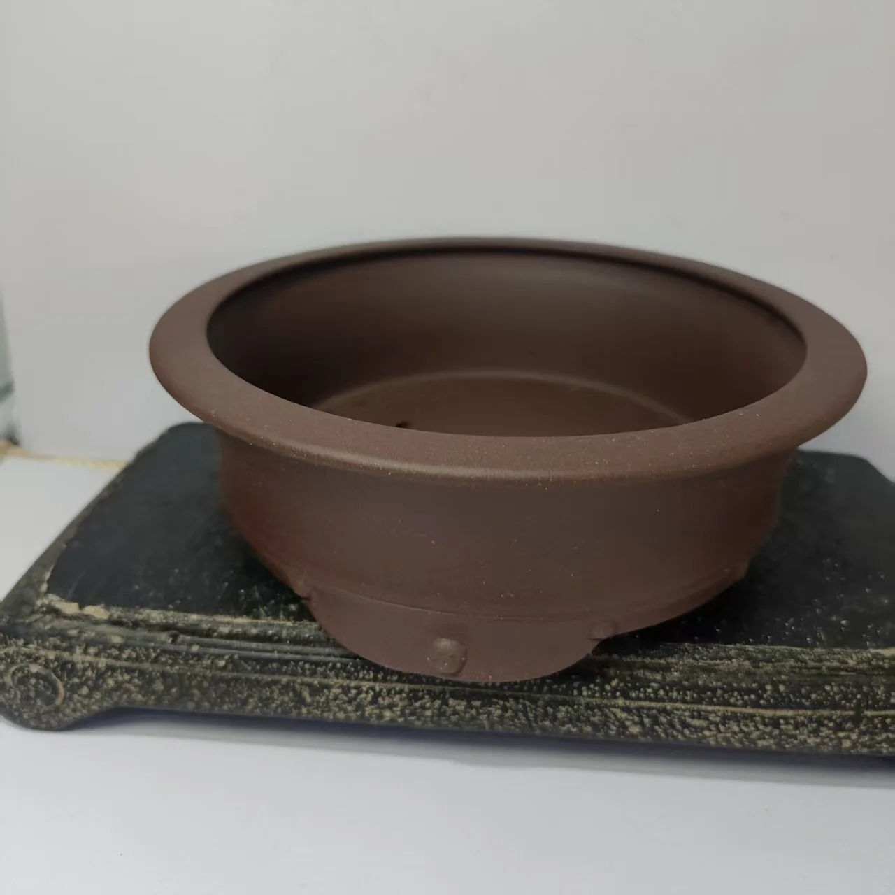 Classic Unglzed Yixing Clay Bonsai Pot with Nail Desgin