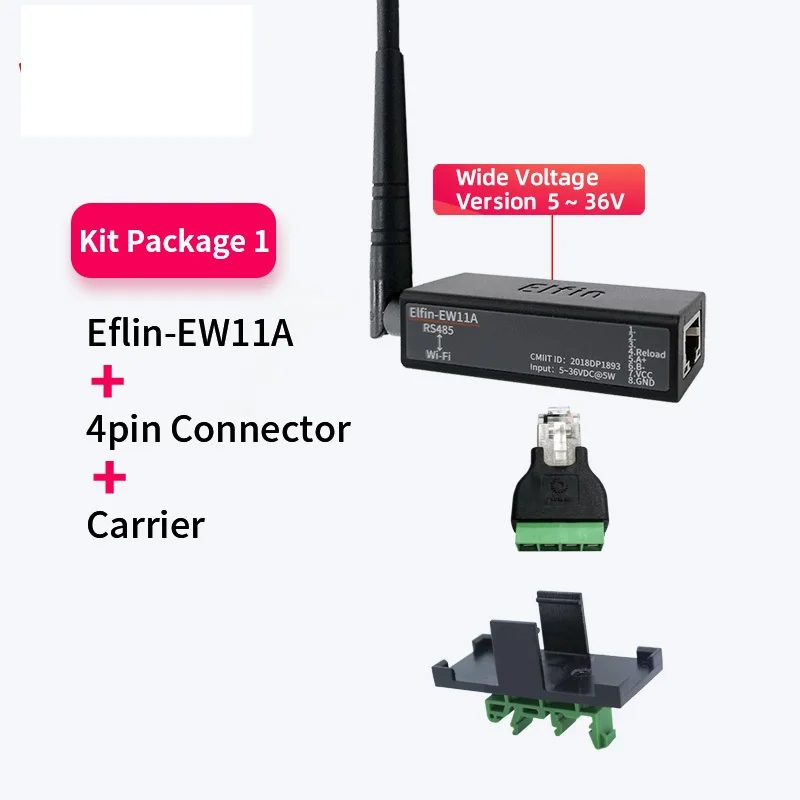 EW11A Wireless Networking Devices Modbus TPC RJ45 RS485 to WIFI Serial Server DTU