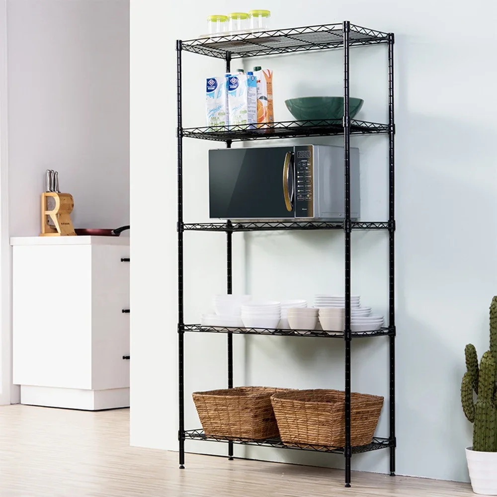 5 Tier Storage Rack Wire Shelving Unit Storage Shelves