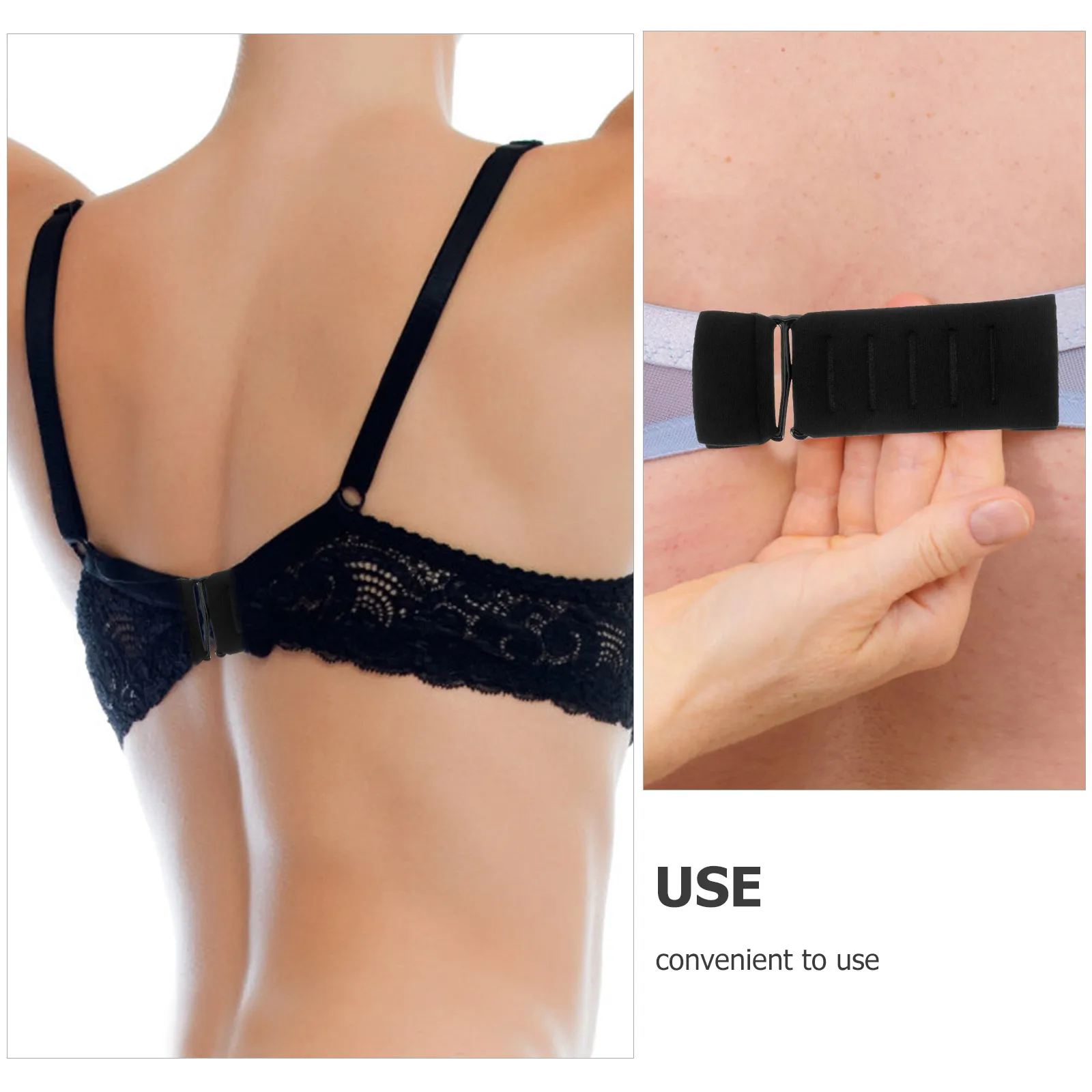 

Bra Strap Extender Adjustable Hook Elastic Clip Breathable Skin Friendly Comfortable for Women Sports Bra Workout