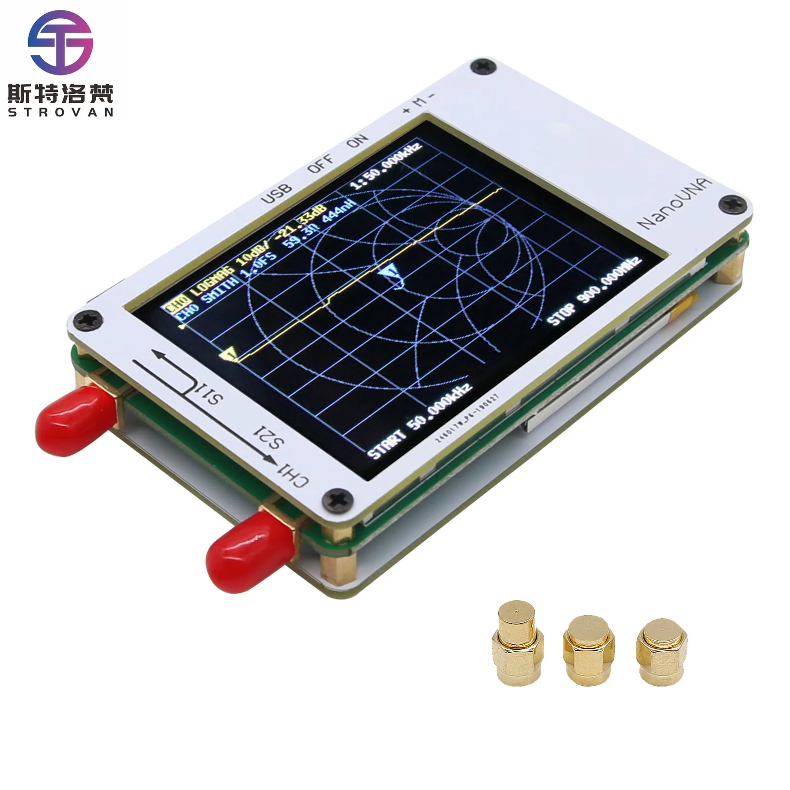 

Vector Network Analyzer 50KHz-900MHz HF VHF UHF Antenna Analyzer with 2.8" LCD Display