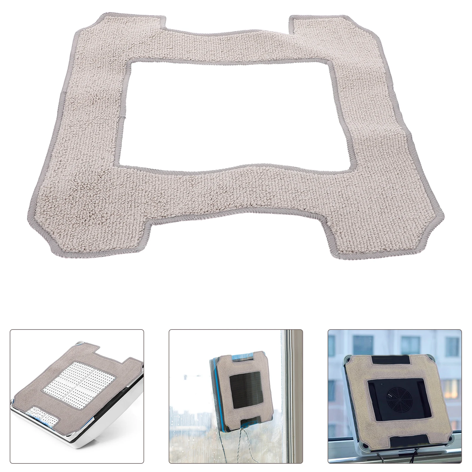 

4pcs Window Vacuum Cleaner Mops Replacement Washable Cleaning Cloths For W1Pro W2 W960 Robot Compatible Strong Stain Removal
