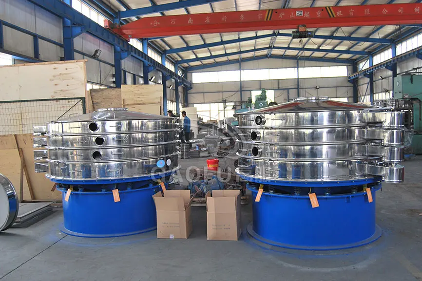 Animal Manure Industrial Screening Machine Stainless Steel Round Vibrating Screen Separator Sieve with Capacity 3-5 T/H