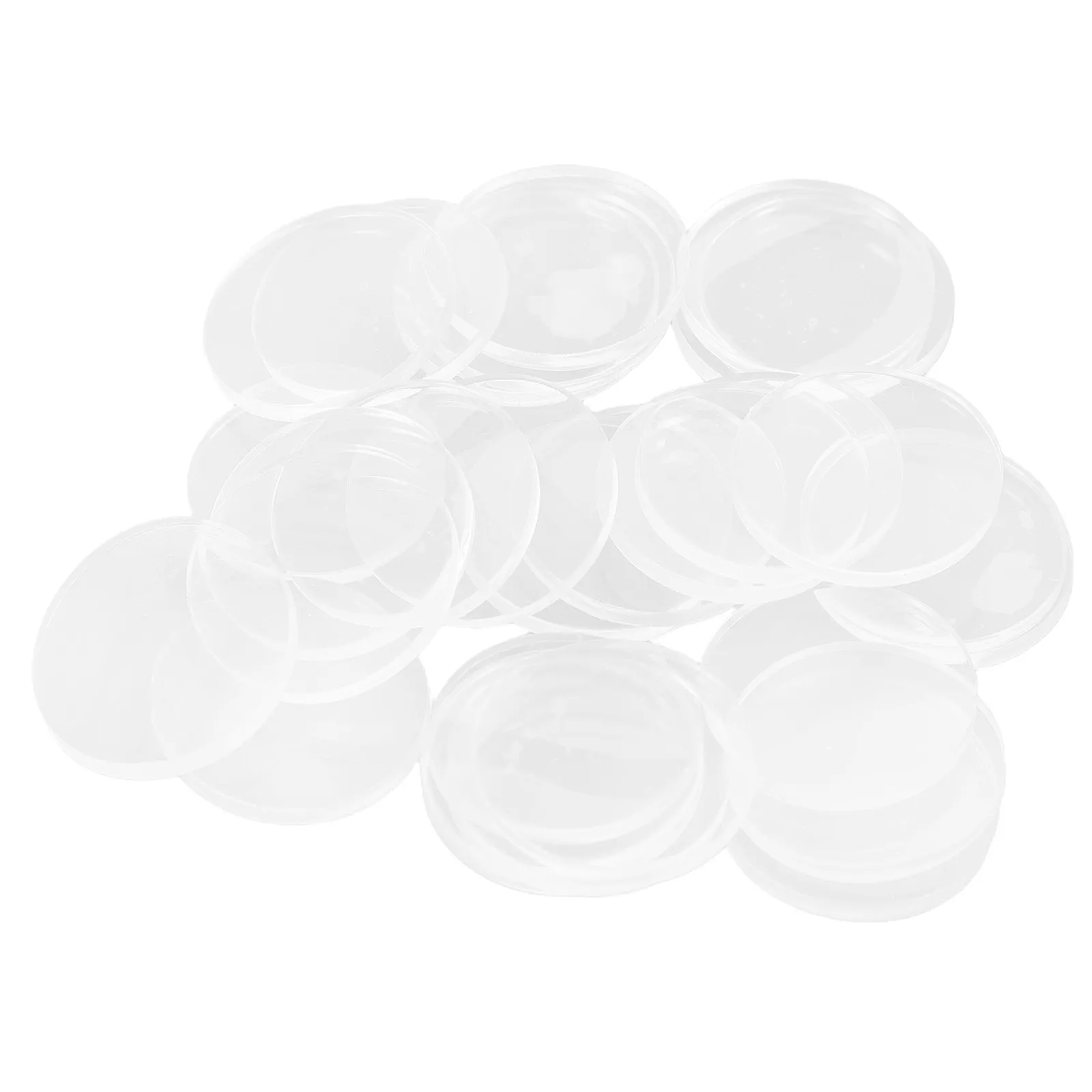 30Pcs Nonslip Furniture Floor Pads PVC Anti-Skid Speaker Isolation Mats for Amplifier Cabinet Legs Glass Stability Cushioning