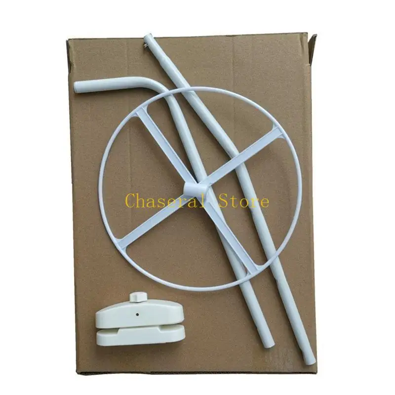 

E7CE Детская кроватка с зажимом для крепления москитной сетки, опорное кольцо, подставка, белая сталь