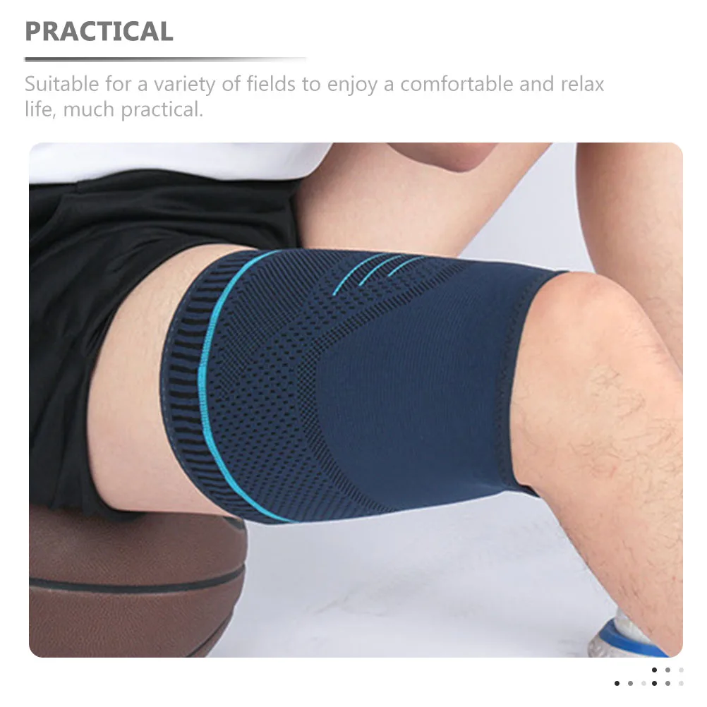 

2 Pcs Sports Compression Legguard Cover Man Sleeves for Men Thigh Spandex Groin