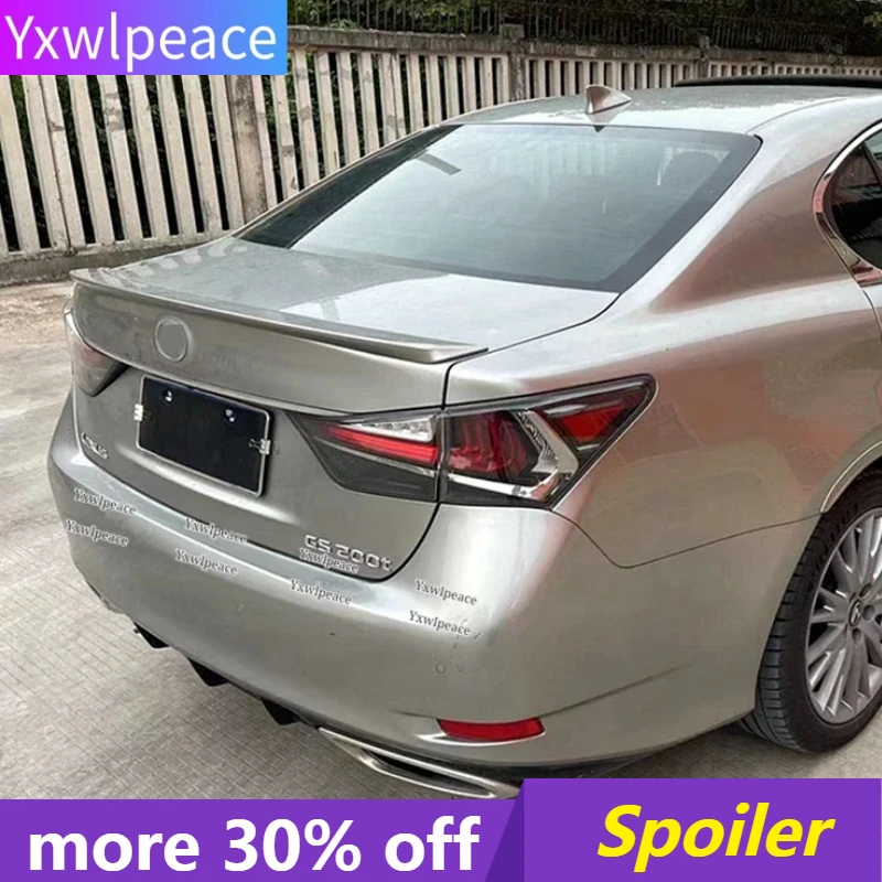 For Lexus GS GS300 GS350 2012 2013 2014 2015 2016 2017 ABS Plastic Primer Color Rear Trunk Lip Spoiler Body Kit Accessories