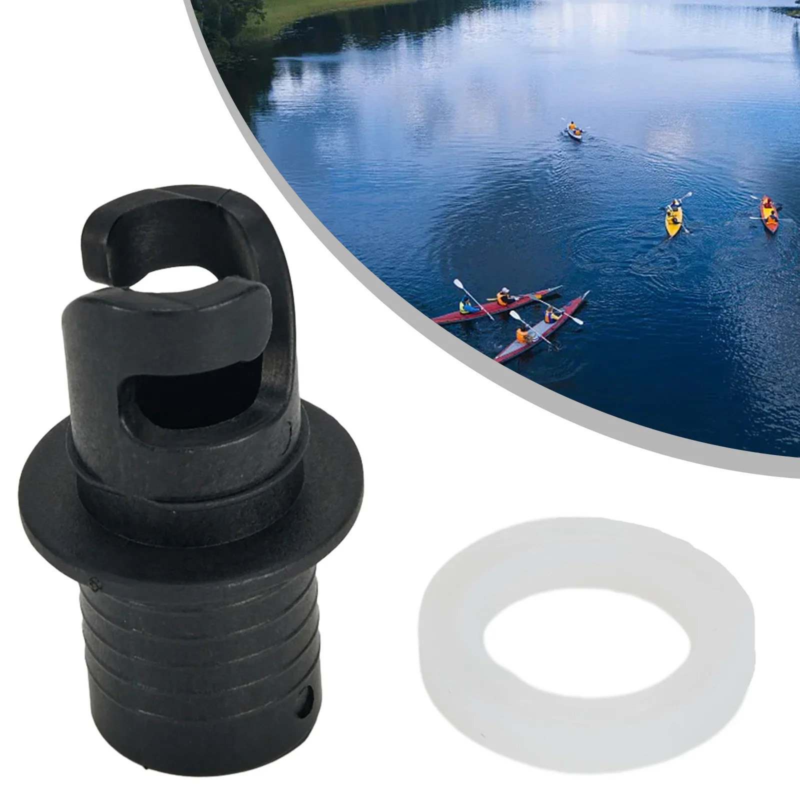 Water Sport Hose Adapter PVC Material 20x46mm For Inflatable Boat For Various Kayaking High Flexibility High Strength Connector