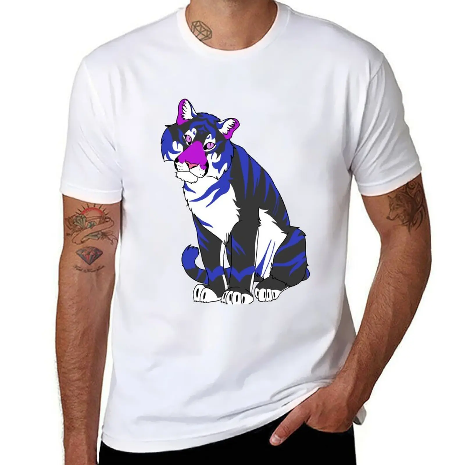 

Tiger Pride Genderfluid T-Shirt Lightweight Sport Basic T-Shirt