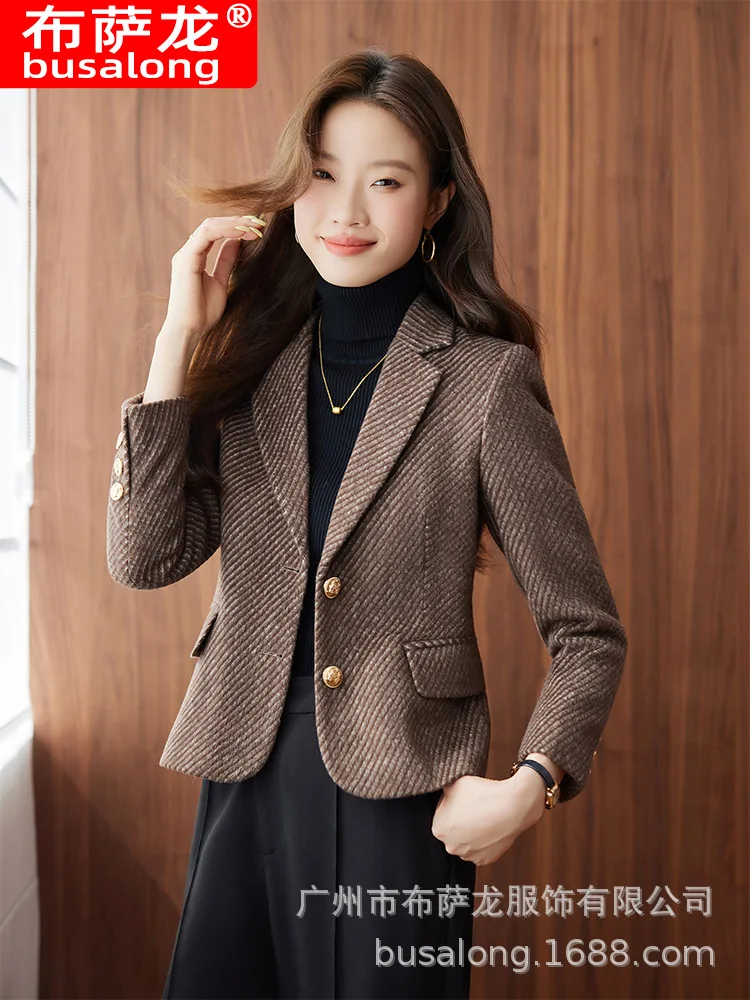 2025New Stilvolle Mode Anzug Casual frauen Langarm Professionelle Blazer Formale frauen Einzel Jacke Workwear8688