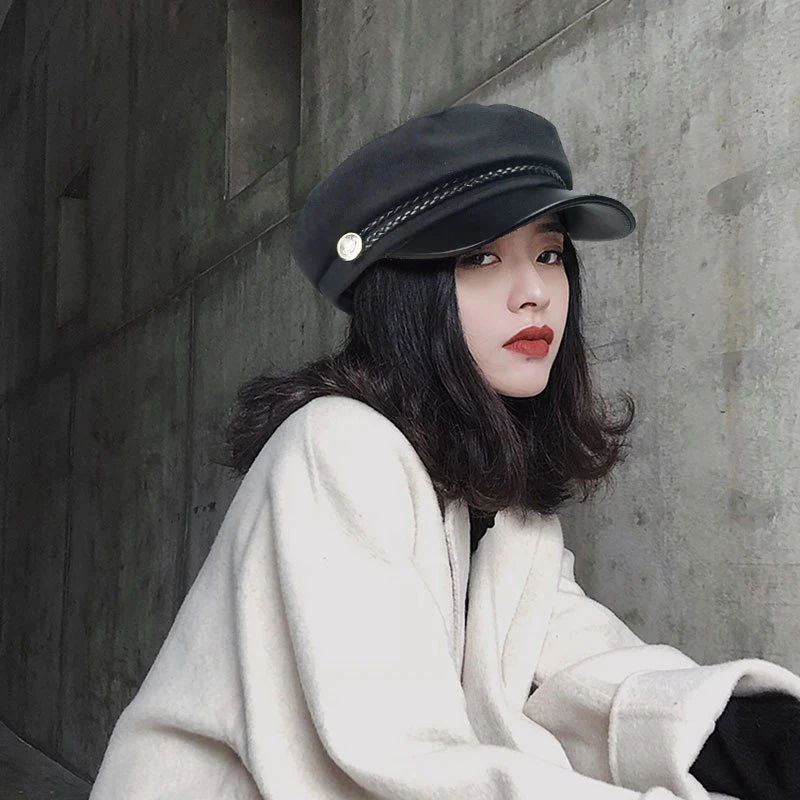 Beret Female Korean Version Painter Hat Duck Tongue Hat For Warmth And Fashion