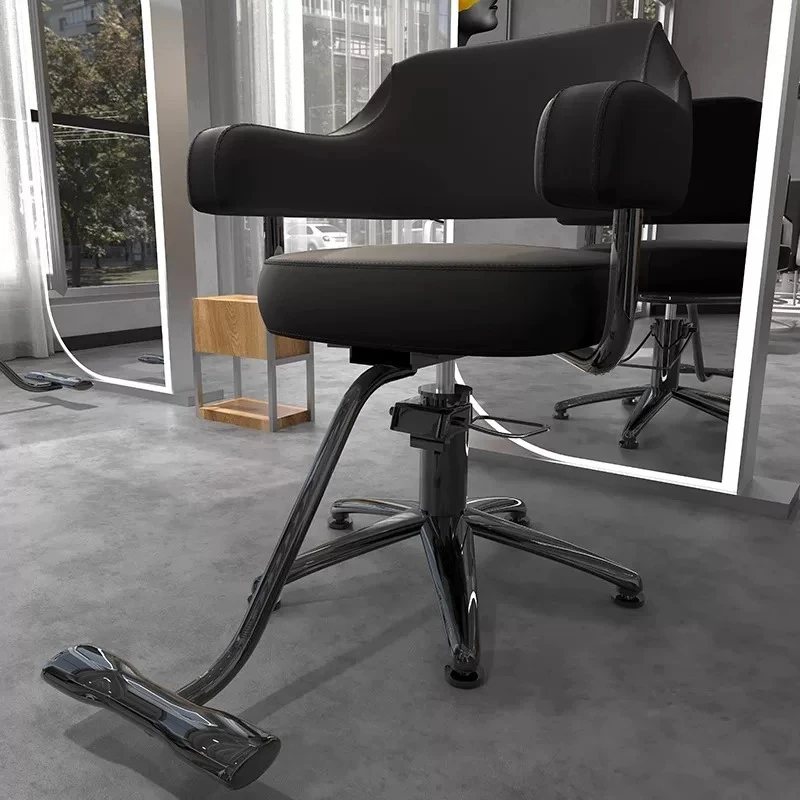 Vintage Relaxing Hairdresser Barber Chair Makeup Bed Barber Chair Luxury Cosmetic Cadeira Giratoria Beauty Salon Furniture