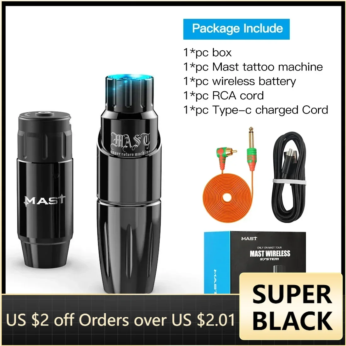 Mast Tour Wireless Tattoo Pen Battery Power Set Permanent Make up Machine Rotary Pen Machine For Tattoo Artist Machine Pens