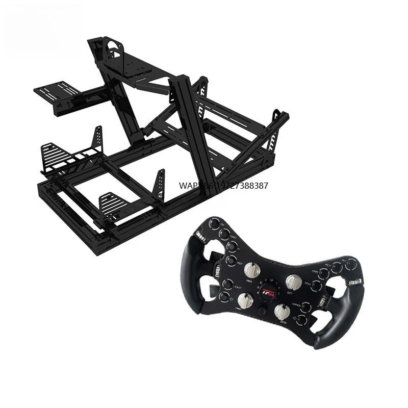 Heavy-Duty Sim Racing Steering Wheel for Motion Simulator Cockpit Durable Metal Construction for Realistic Control Feedback