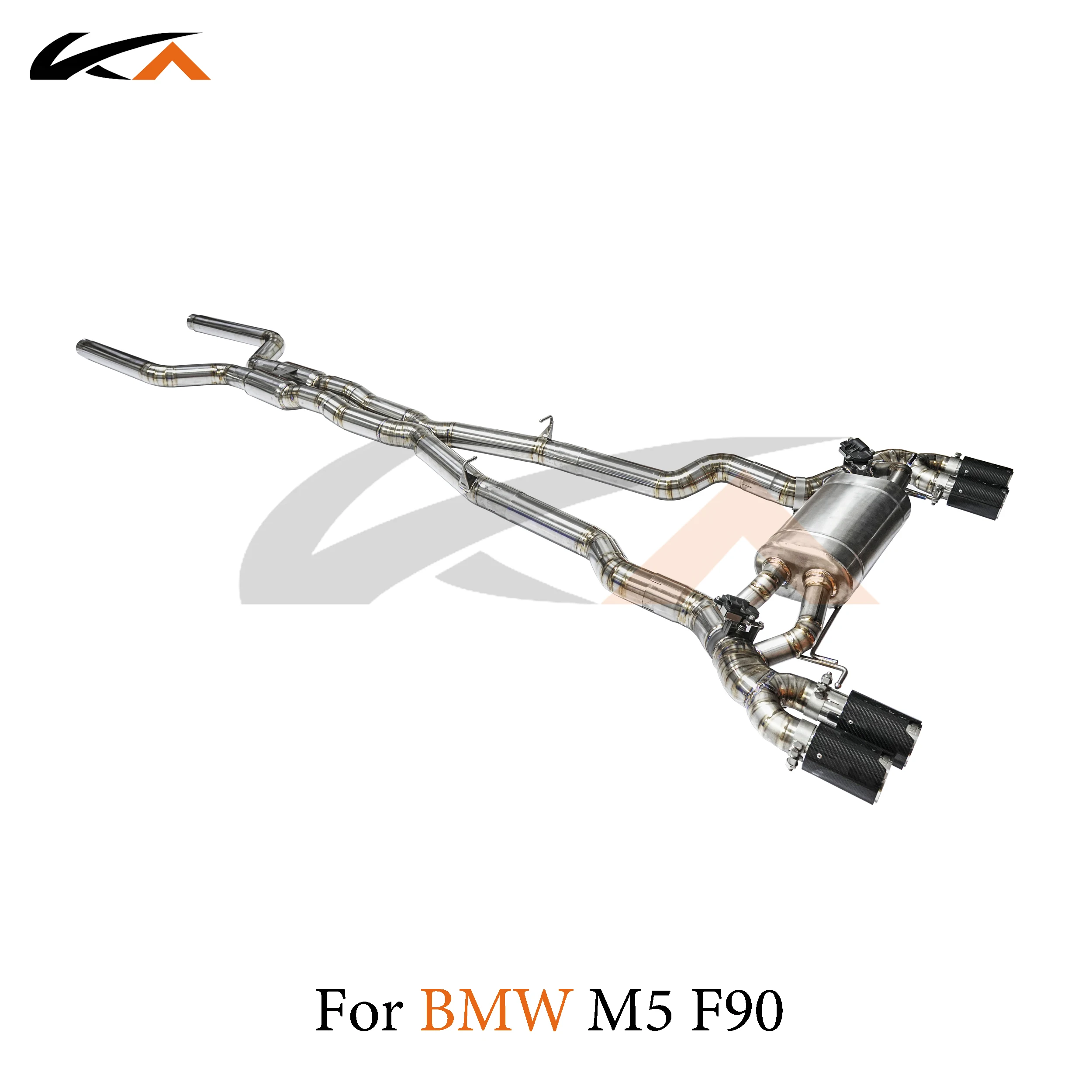 KA Tuning exhaust system titanium alloy catback for BMW M5 M6 F90 4.4 performance auto parts with muffler valve car accessories