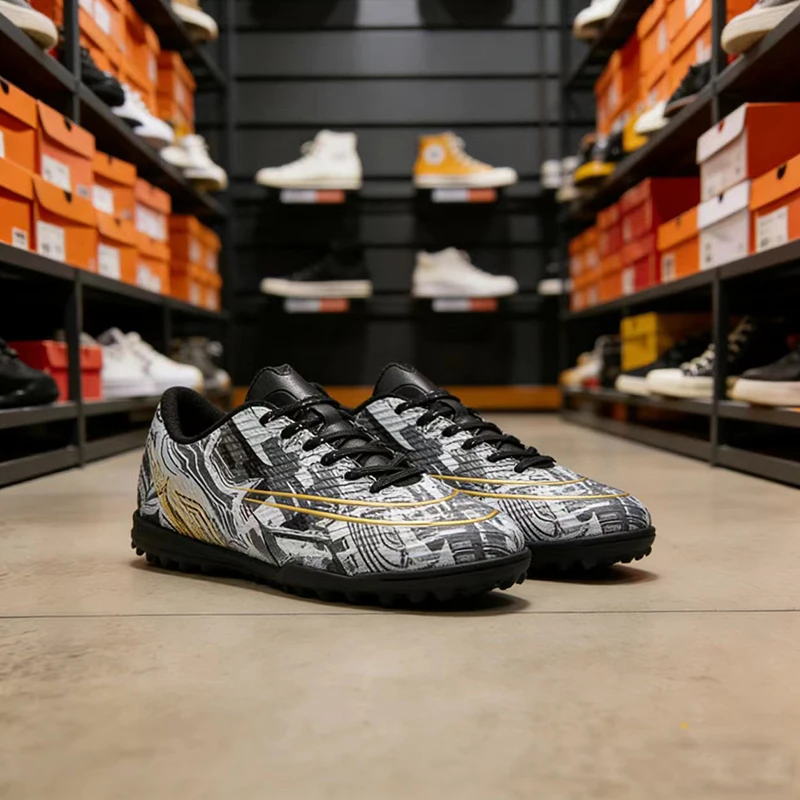 

Новые профессиональные мужские футбольные бутсы для взрослых, тренировочные спортивные футбольные бутсы, бутсы для мальчиков, уличные TF шипы, нескользящие дышащие матчи