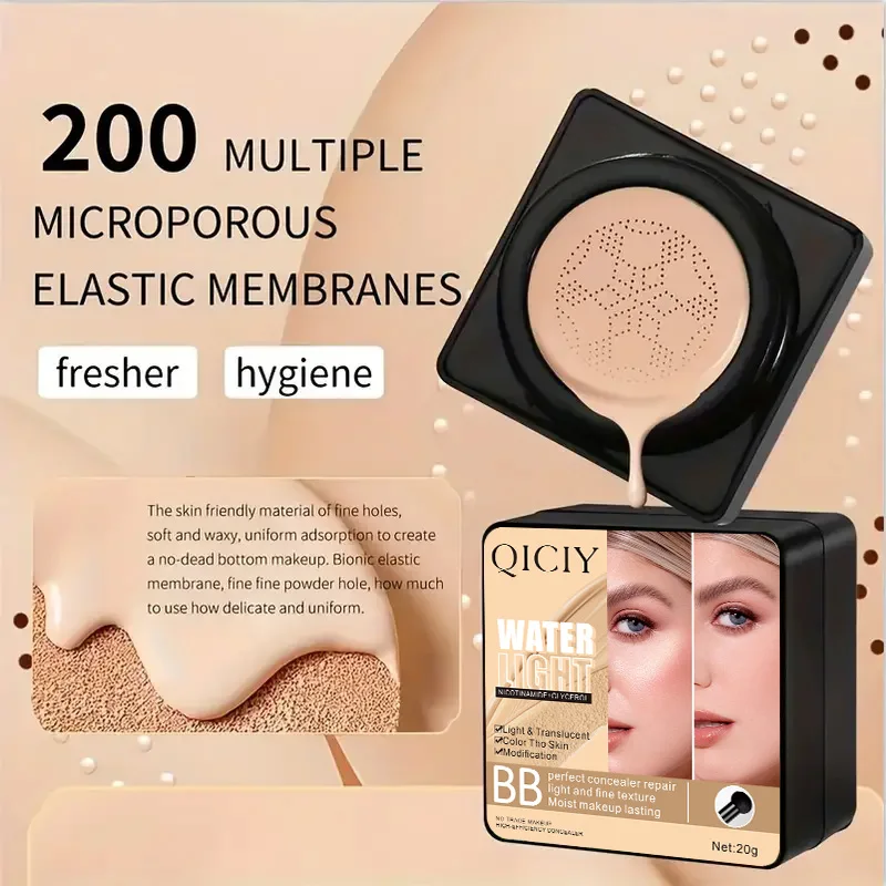 Air Cushion CC Cream Mushroom Head Foundation Moisturizing Long Lasting Face Comestics Natural Brighten Face Base Tone Make Up