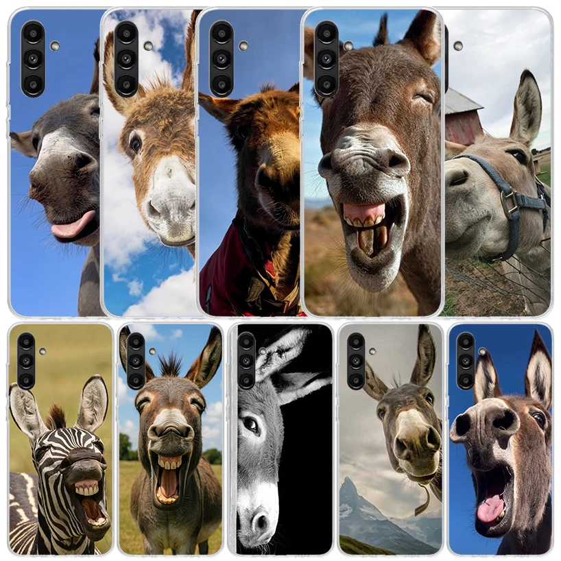 Funny Donkey Cover for Samsung Galaxy A17 A37 A57 A16 A26 A36 A56 A15 A14 A55 Phone Case A13 A53 A25 A35 A24 A34 A23 A33 Galaxy