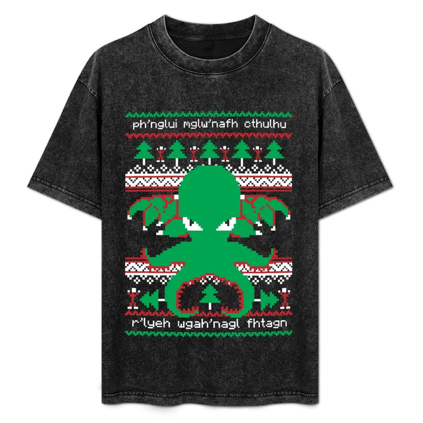 Cthulhu Cultist Christmas - Cthulhu Ugly Christmas Sweater Classic T-Shirt oversized cute tops mens workout shirts