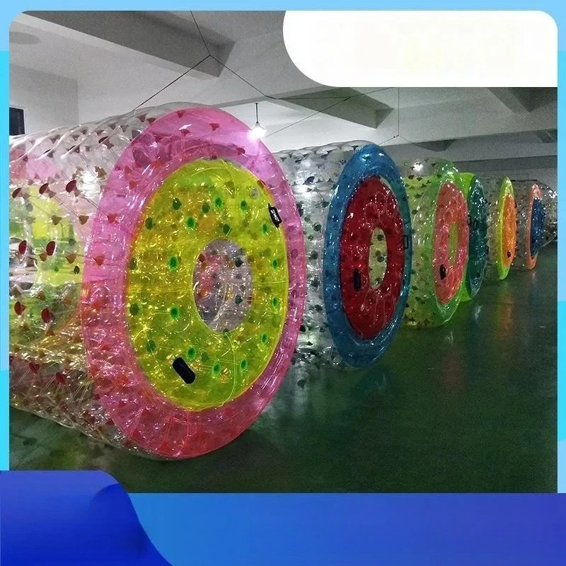 Factory Custom Transparent Color PVC Water Roller Inflatable Amusement Park Water Game Equipment for Sale