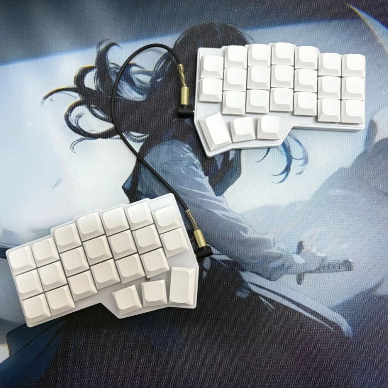 

Corne Crkbd V4.1 Low Profile Wired Split Keyboard Kit Custom Hot Swap RGB VIAL Ergonomic Split Keyboard Kailh Choc V2 Accessorie