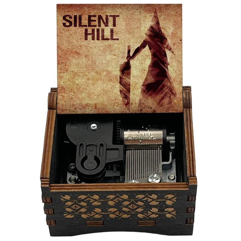Image of Game Silent Hill 2 Classic Soundtrack《Promise》Adaptierte 18-Ton-Musikbox, Dekoration aus Holz für Zuhause, Ornamente, Geschenke für Feiertagspartys