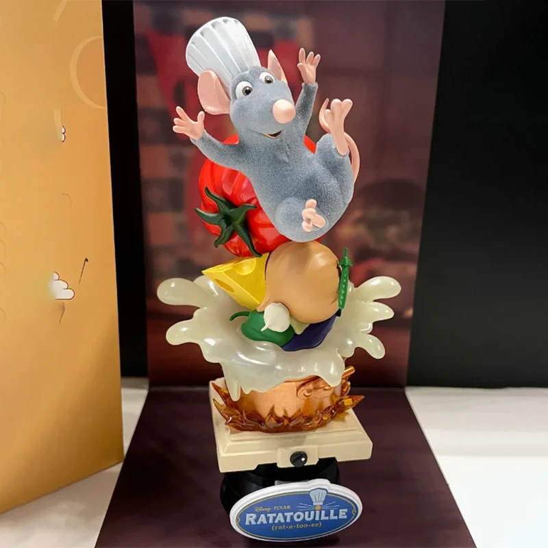 Gorący Disney Ratatouille figurki Anime oryginalna figurka Ratatouille Remy zabawkowy Model kolekcjonerski udekoruj Kawaii prezent na boże narodzenie