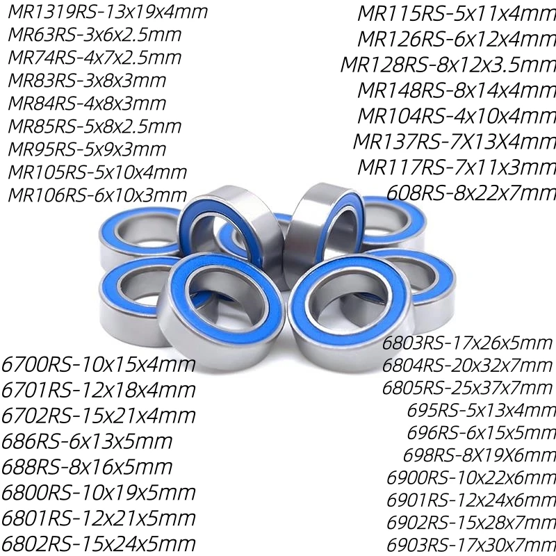 MR1319 2RS Thin-Walled Ball Bearing ABEC-7 13x19x4mm for Remote Control Racing Car Modification High Precision Racing Car Bearin