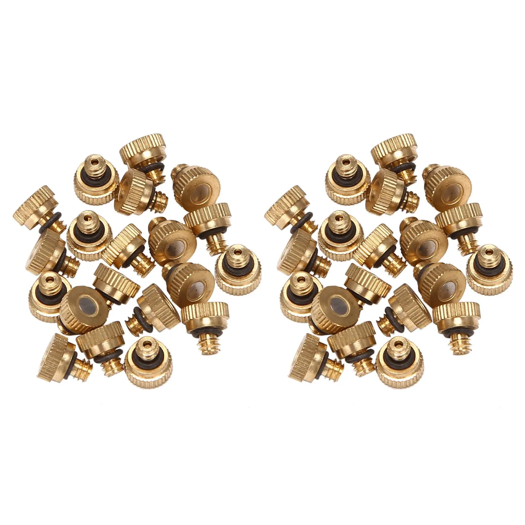 Y50A-40Pcs Fog Mist Nozzle,Low Pressure Mist Cooling Nozzle,Misting Nozzles Orifice 0.1Mm