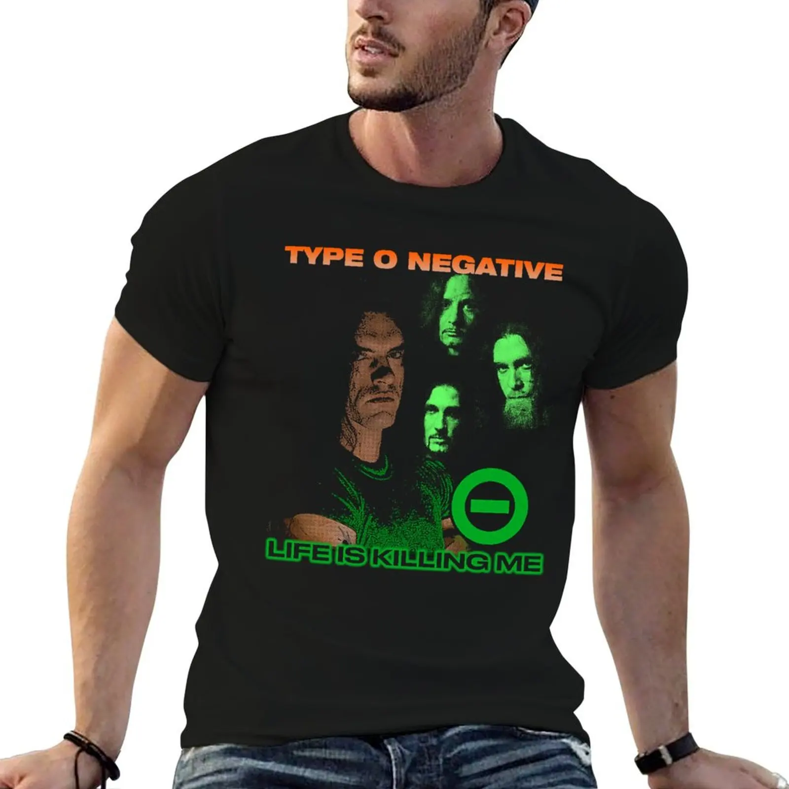 Type O Negative - Life Is Killing Me T-Shirt Basic Solid Color Short Sleeve Cotton Top