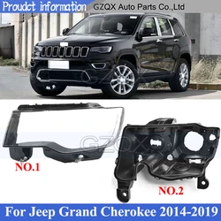 CAPQX Headlight Base Cover Back Lid For Jeep Grand Cherokee 2014-2019 Head Lamp Back House Rear Shell Headlight Cover Shell Lid