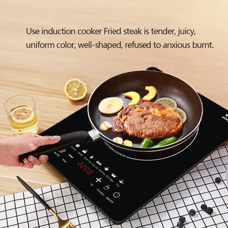 Household 110v Induction Heater, Induction Cooker, Electric Heating Plate, Hob, Baking Plate, 220v Electric Ceramic Oven