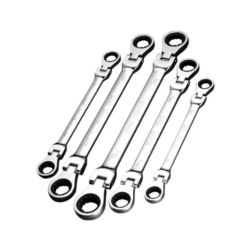 Double Ended Ratchet Wrench Extended Labor-saving Wrenchs Quick Plum Blossom Auto Repair Wrench Multifunctional Hand Tools