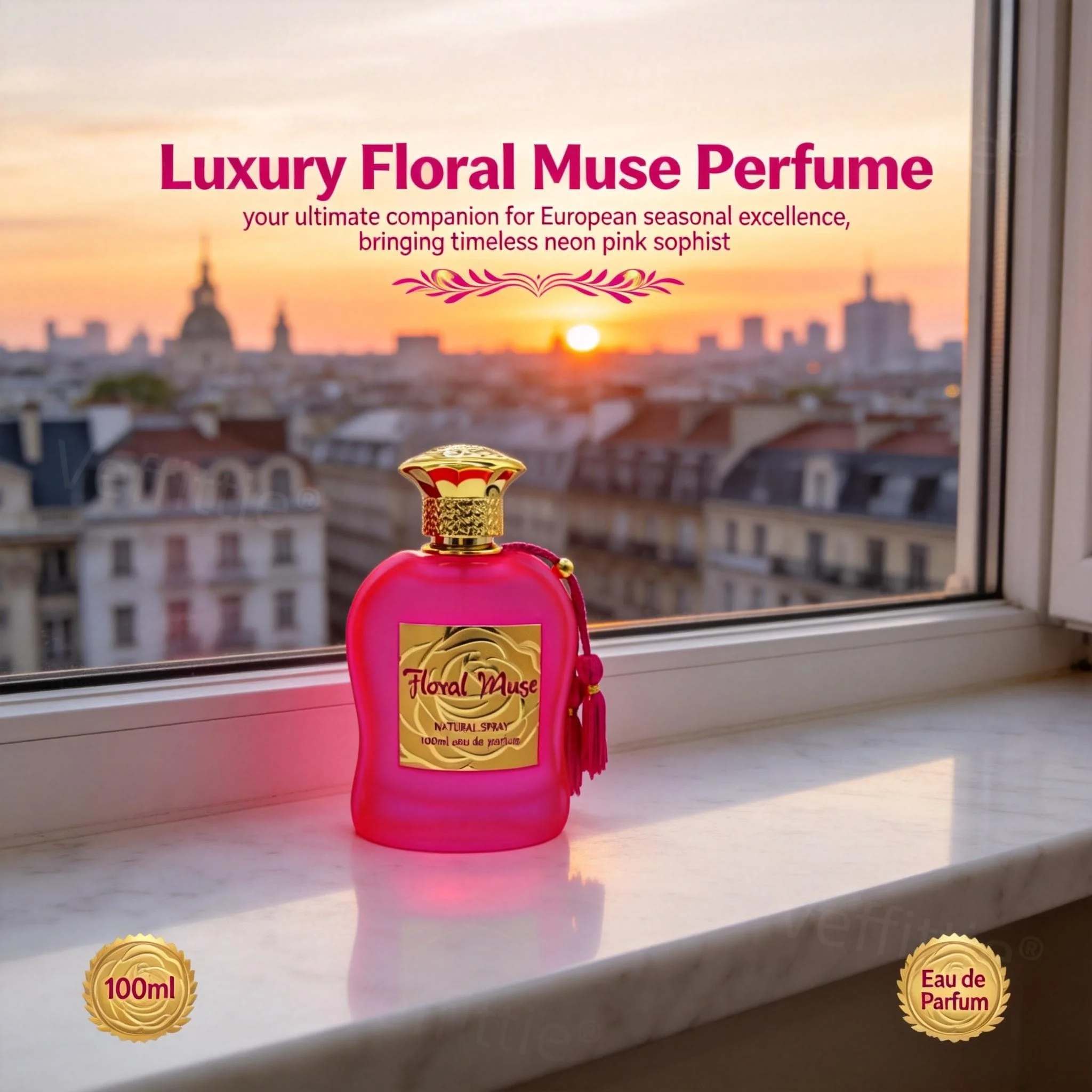 

Executive Fruity Bloom 3.4oz Eau De Parfum, Long Lasting Fresh Fragrance, Office Routine, Professional Setting, Unisex Business