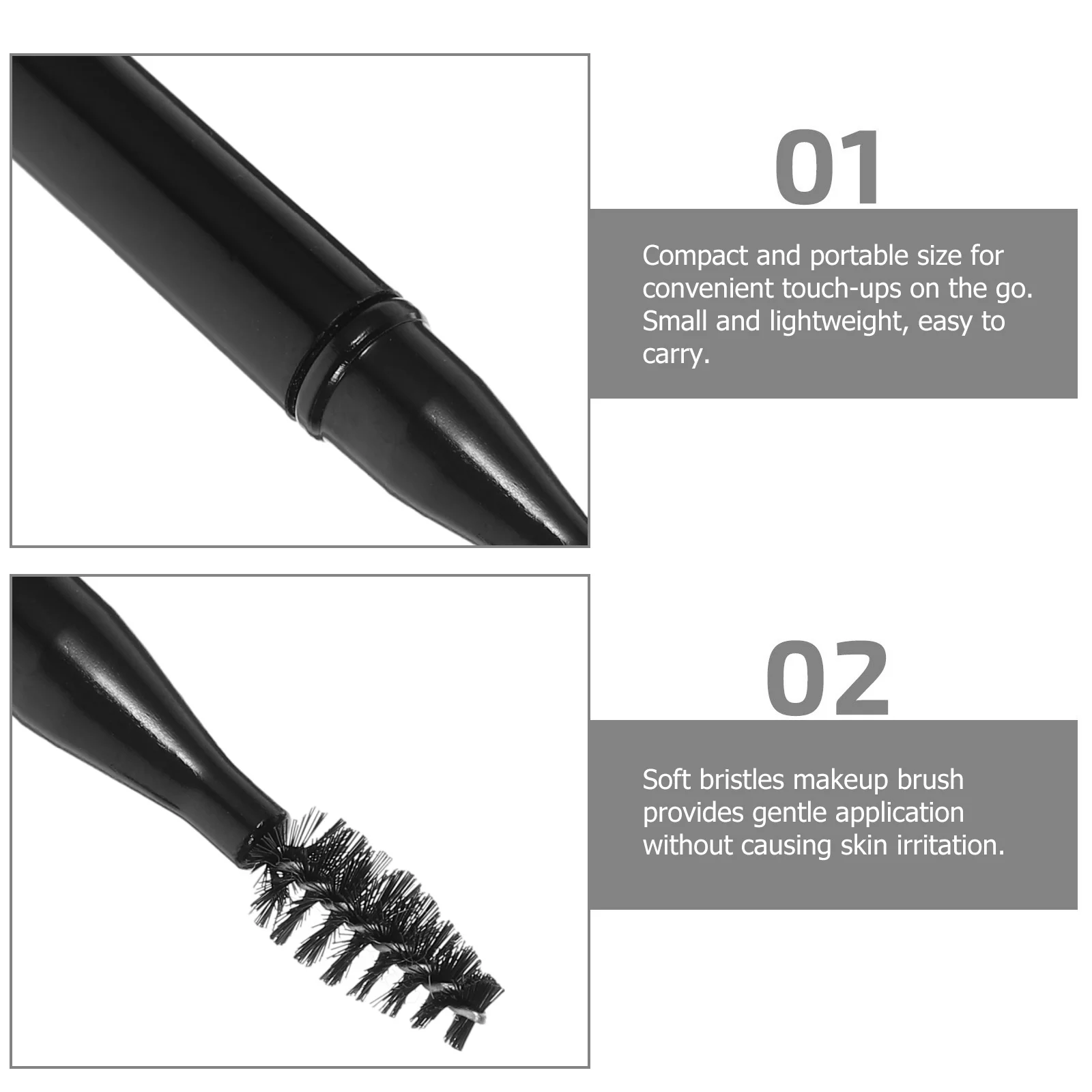 

3Pcs Eyebrow Wand Brushes Gentle Application Travel Size Eye Lash Combs Mascara Applicator Eyelash Tools Eyelash Brush