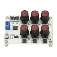 1PCS 6 Channel Digital Servo Tester 6ch Rotary Knob Servo Driver Controller Board W/overcurrent Protection Module Board NEW