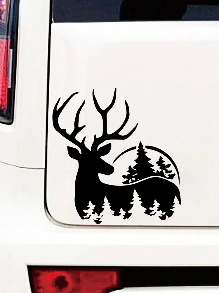 Car Stickers Personality Animal Deer Bear Creative Vinyl Decal Waterproof Scratch Cover Decal Auto Decoration