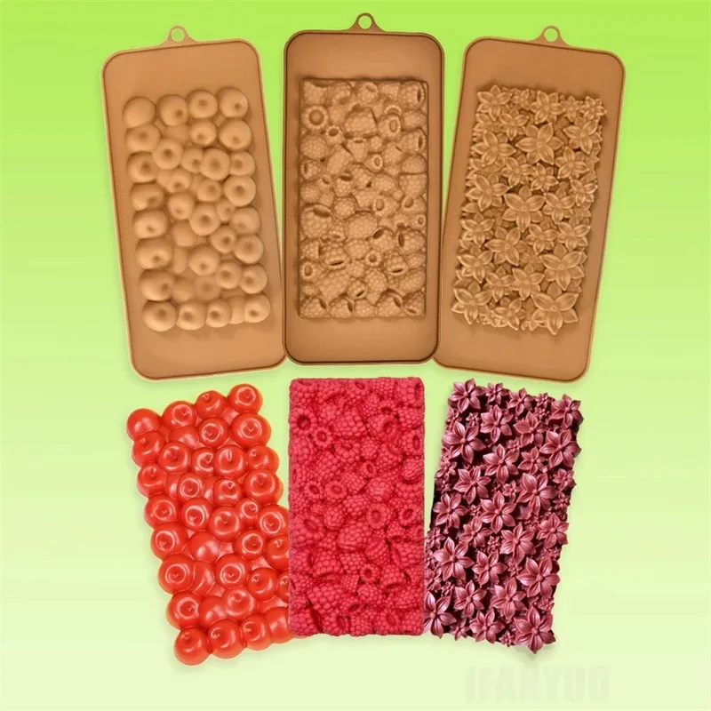 Raspberry Cherry Shape Silicone Mold DIY Resin Chocolate Cake Decor Baking Tool Fondant Silicone Mold Kitchen Baking Supplies