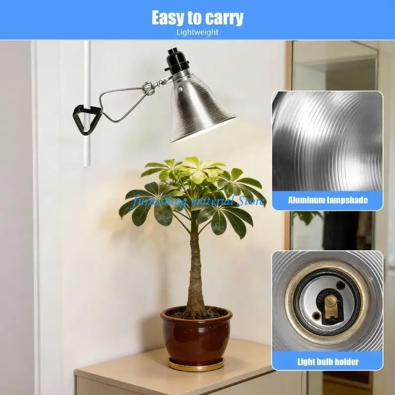 Y5GD Indoor Use 150W Clamp Light Cover Aluminum Reflector Metal Texture for Workshop