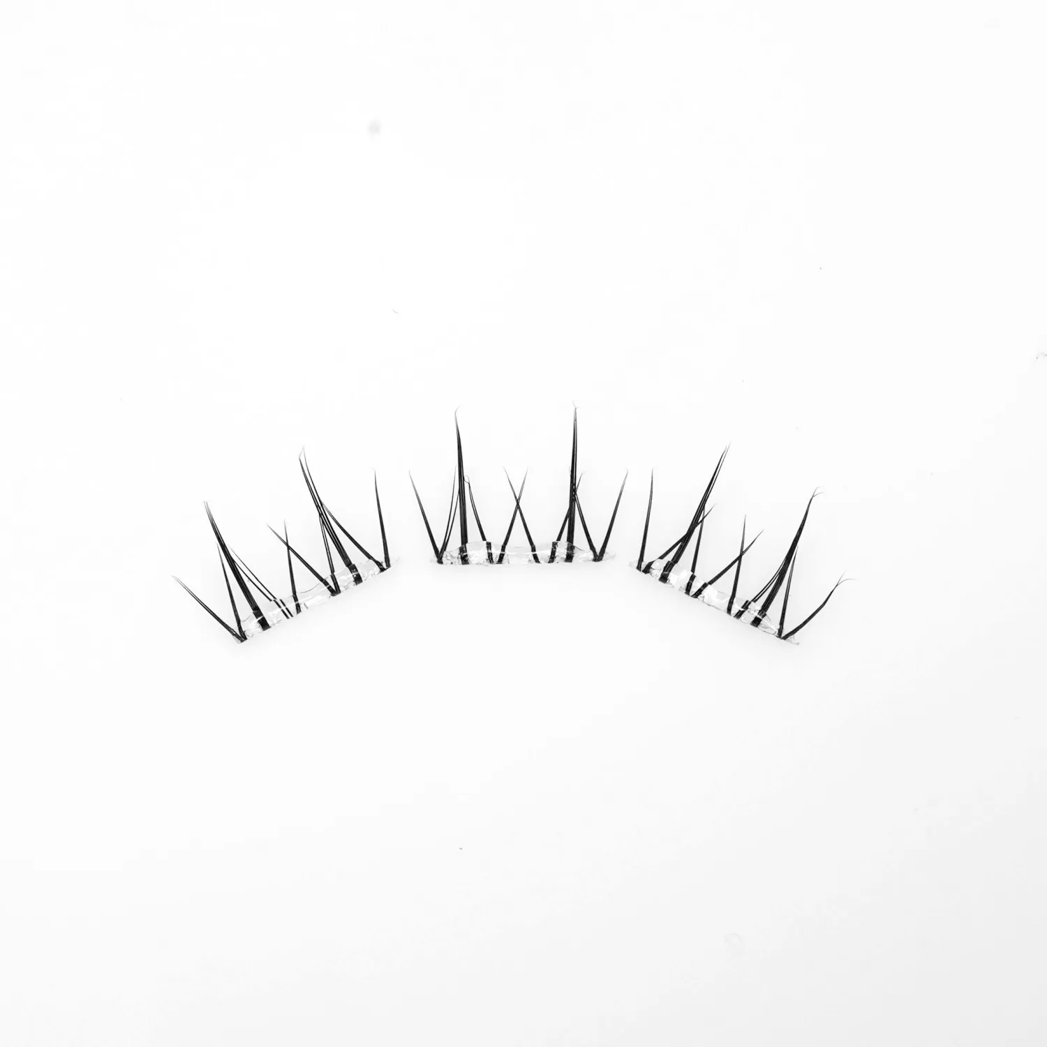 Women Self-adhesive Lower False Eyelashes 36 Cluster Stemless Natural Look Bottom Korean C-Curl Extension DIY Lashes No-glue