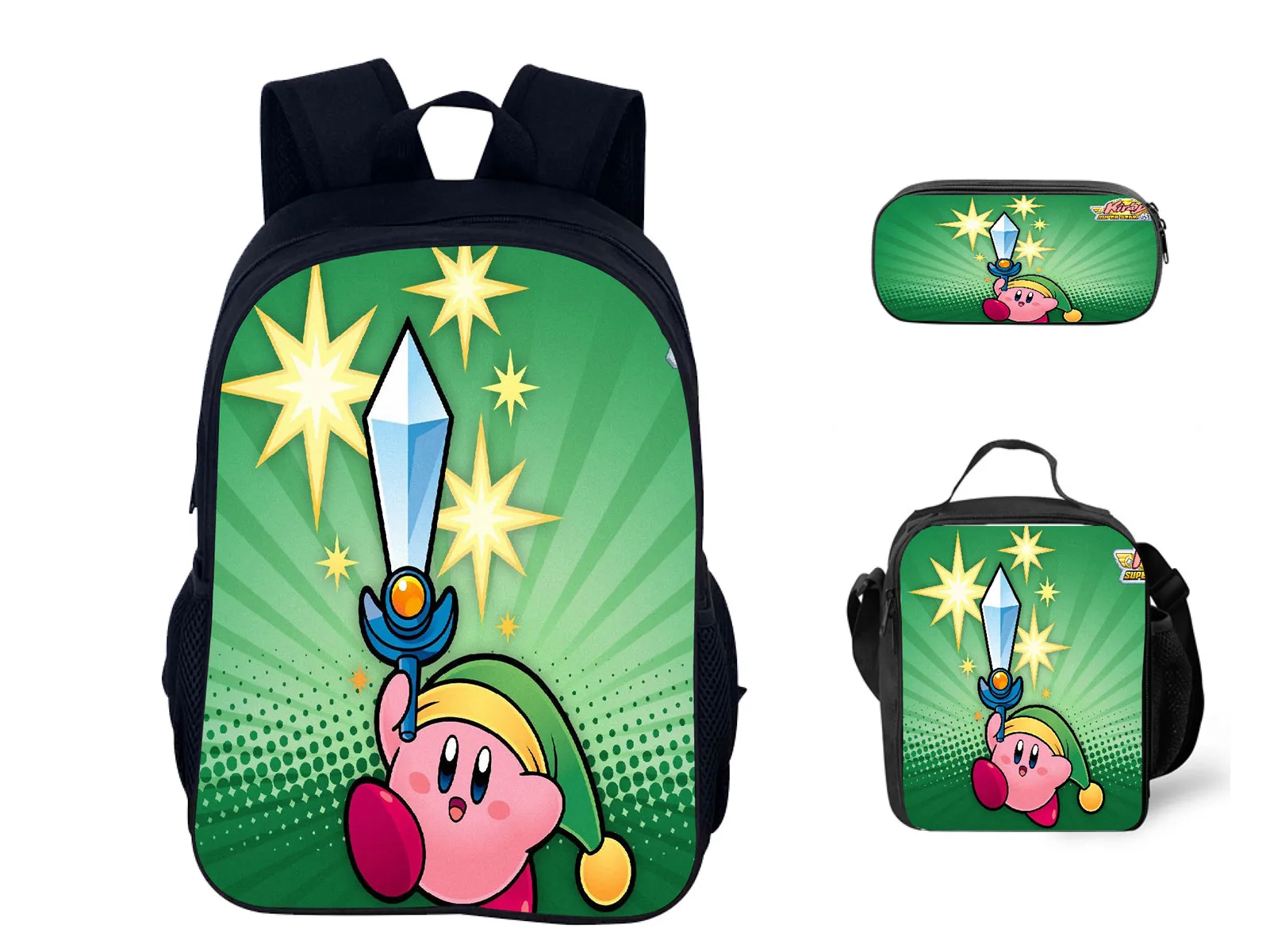 

Классический холщовый рюкзак Kirby, многоразовая термосумка и пенал, модный рюкзак, повседневная школьная сумка для студентов